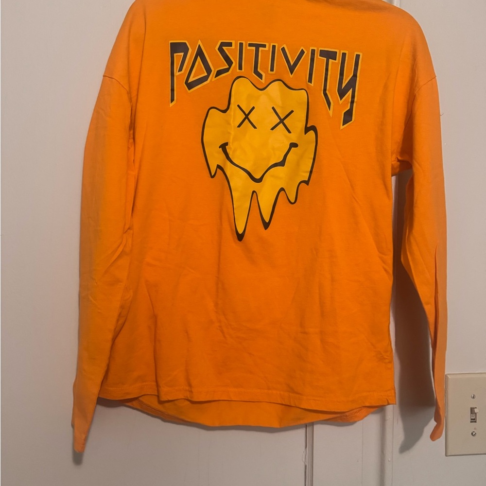 Orange Positivity Long Sleeve Shirt
